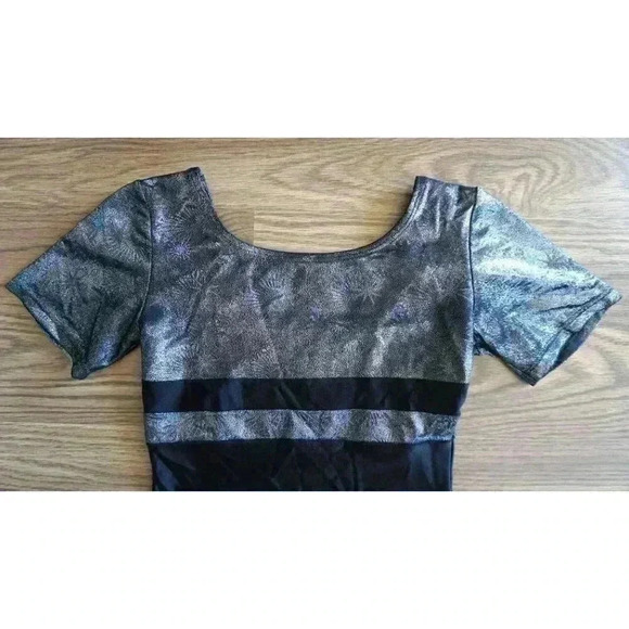 Body Language Short Sleeve Leotard, Size YJ - Picture 4 of 11